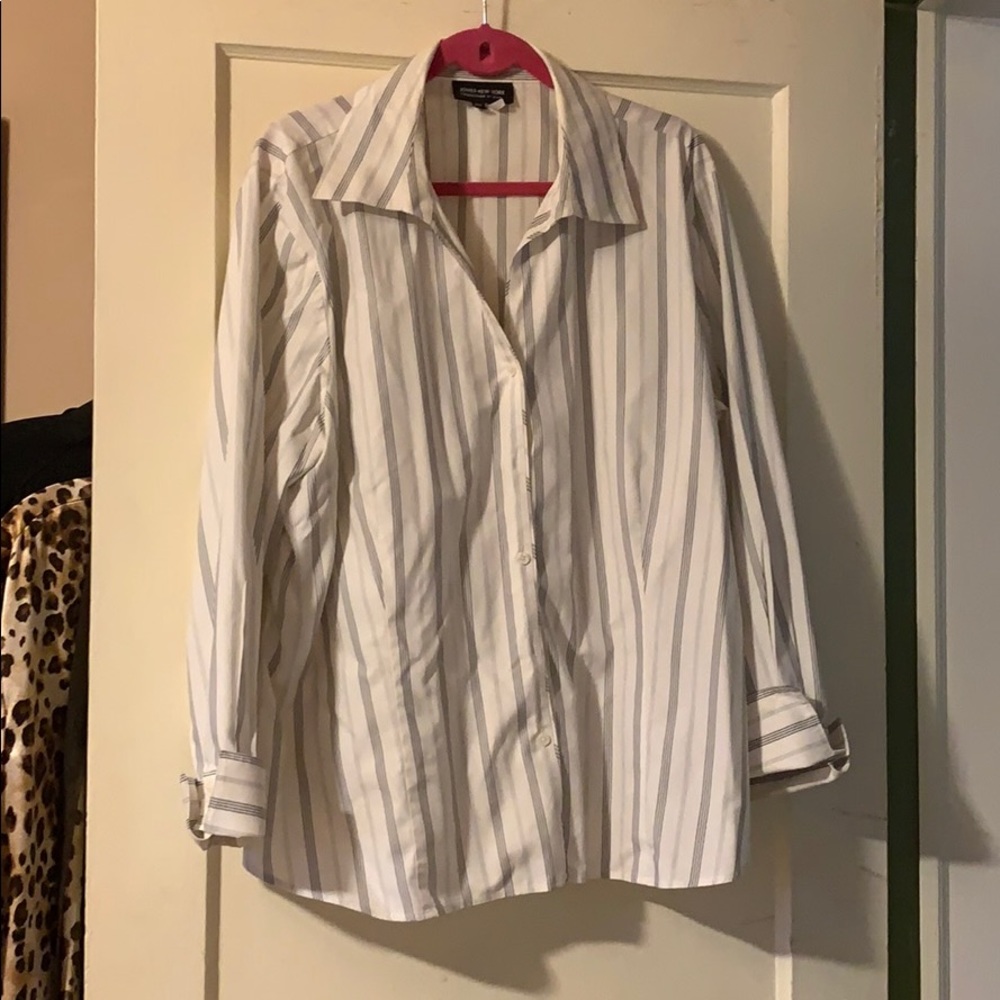 EUC Jones New York Button Down Career Iron Blouse
